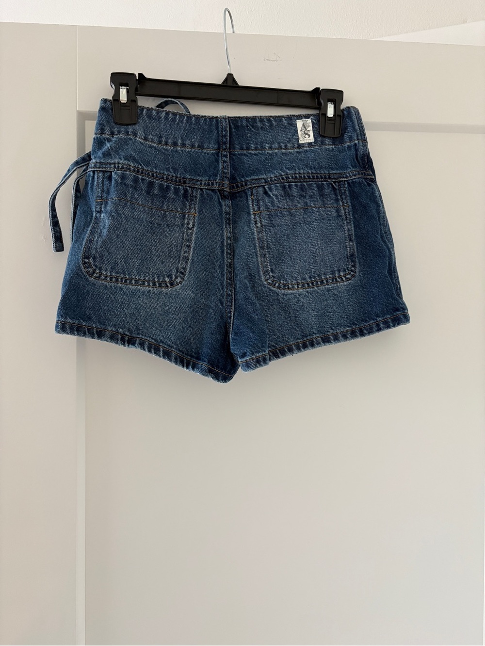 NWOT Altar'd State Blue Denim Wrap Mini Skirt with Side Tie size XS - Picture 4 of 4
